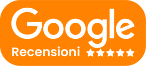 Logo Google Reviews con cinque stelle, clicca qui per lasciare una recensione su Google al sito www.veronicatogni.com